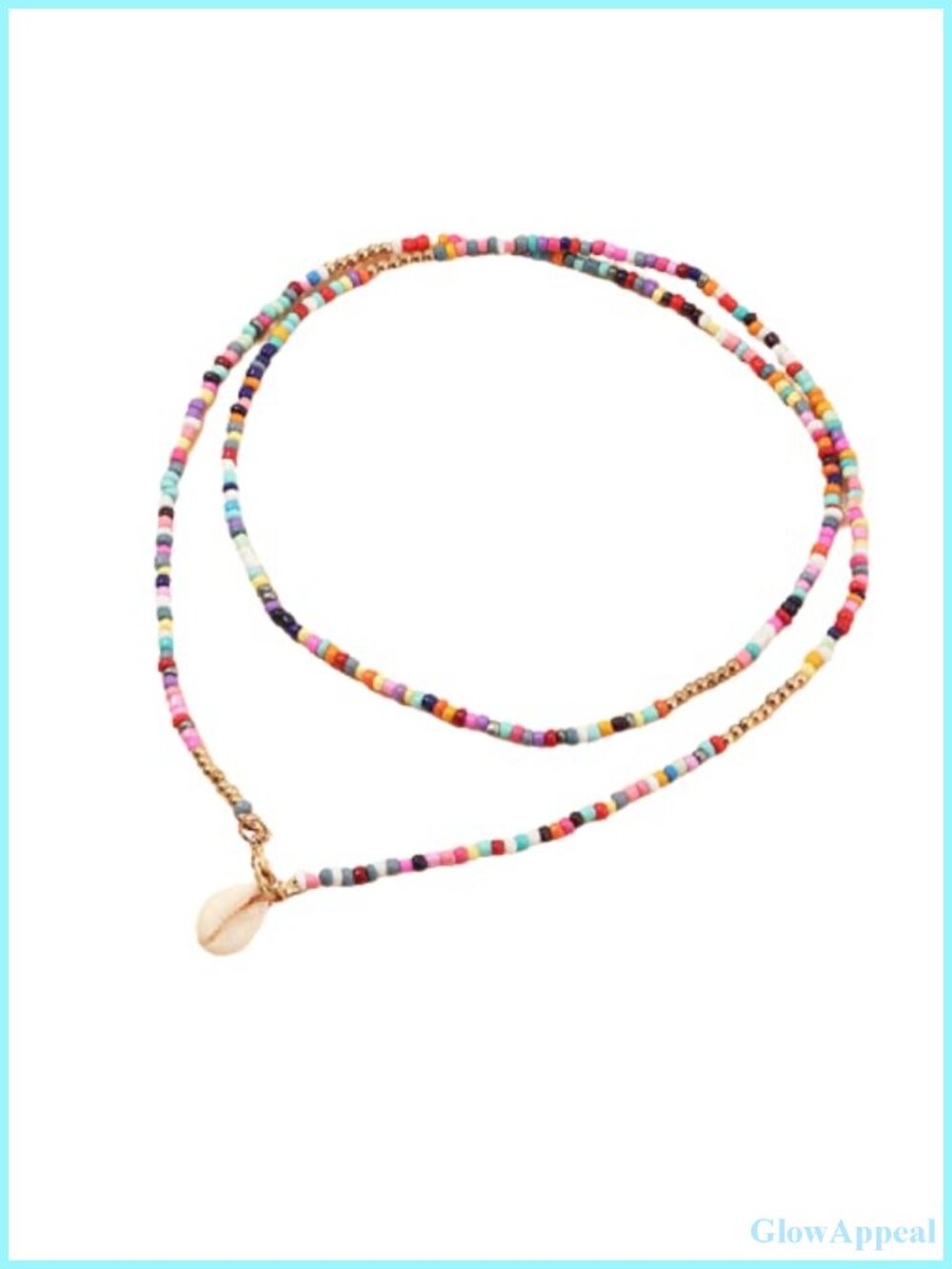 Boho Beaded Layered Necklace Shell Star Butterfly Choker Alloy Handmade